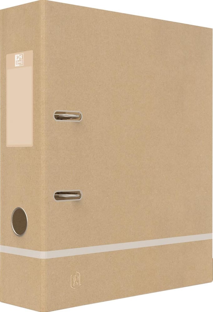 Ordner oxford touareg a4 80mm karton naturel/wit | 10 stuks