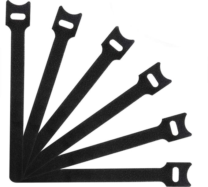 kabelbinders met velcro lengte 200mm breedte 12mm - 5 stuks in verpakking