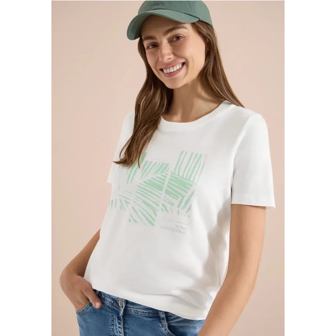 Shirt met ronde hals en Artwork