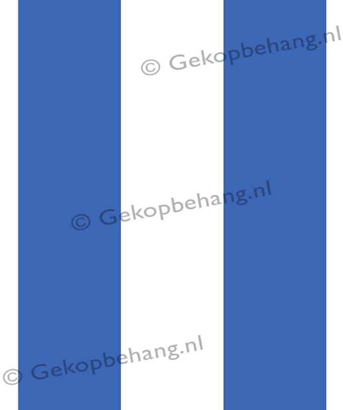 INGK Behang - Thomas - streep blauw/wit