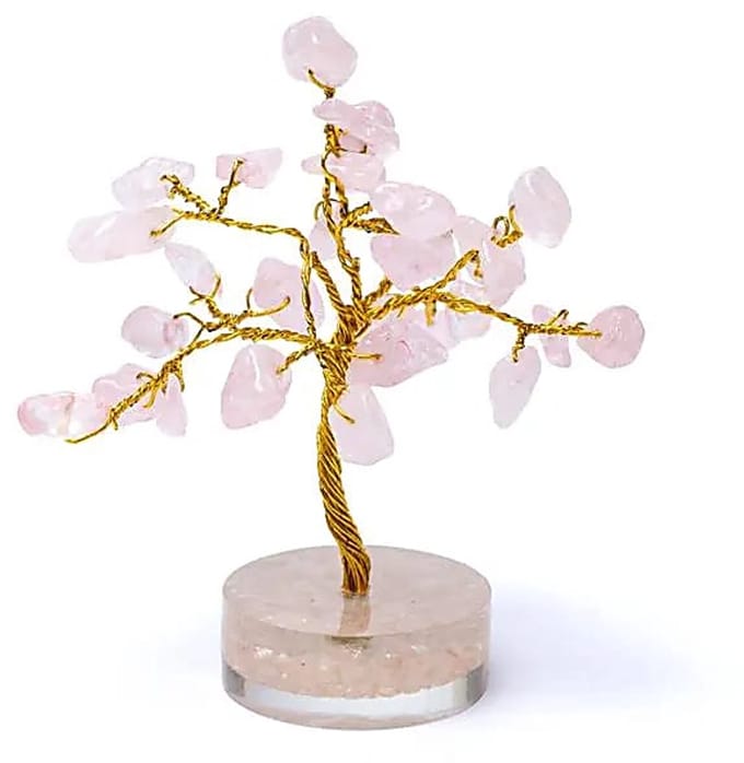 Edelsteenboom rozenkwarts - 8cm