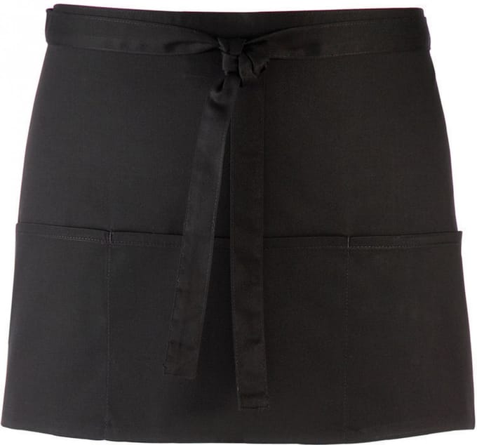 Schort/Tuniek/Werkblouse Unisex One Size Premier Black 65% Polyester, 35% Katoen