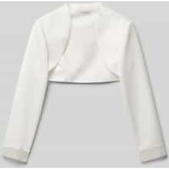 Regular fit bolero met opengewerkte voorkant