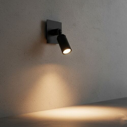 KS Verlichting Opbouwspot Puck Antiek Zwart