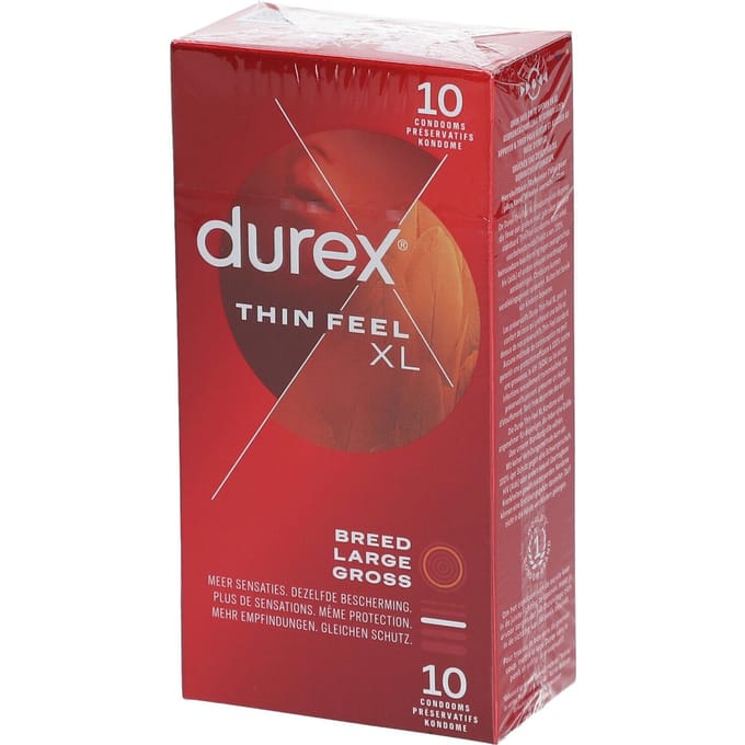 Durex Thin Feel Xl Condoms 10 Condooms