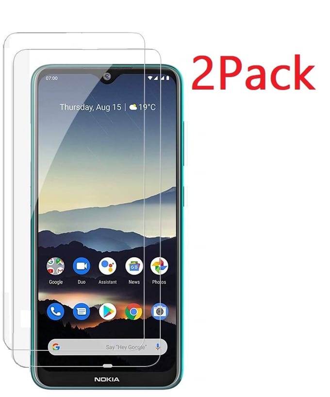 Screenprotector geschikt voor Nokia 6.2 Screenprotector Glass 2 Pack - Ntech