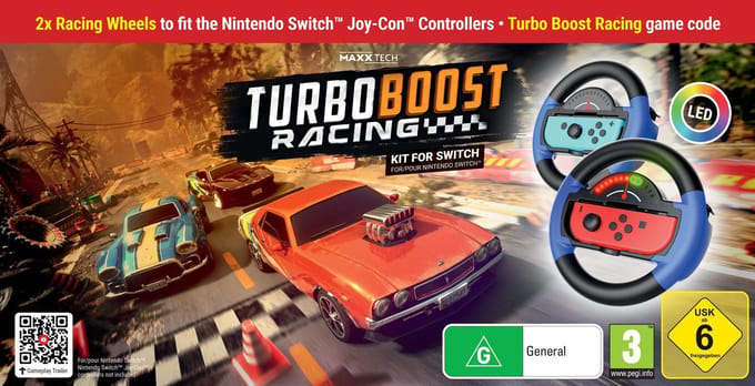 MAXX TECH Turbo Boost Racing Kit - Wireless Wheel - Nintendo Switch 2