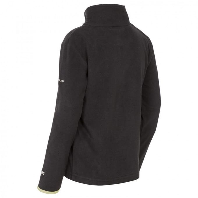 Trespass - Jongens Etto Half Zip Fleece Sweater (Zwart)