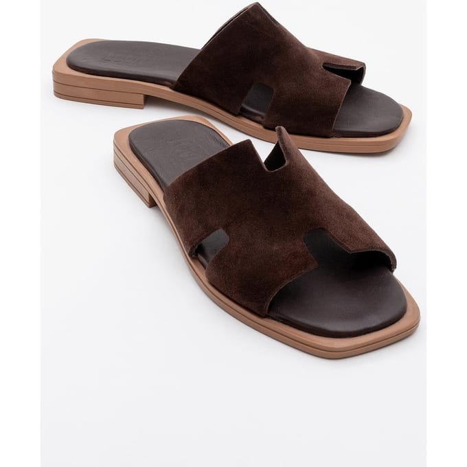 Jez Leer Slide Sandaal (Women)