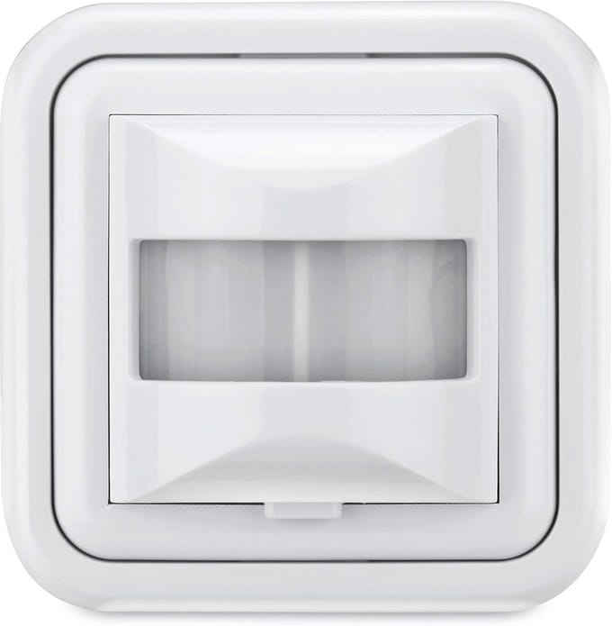 Infrarood Bewegingsmelder Wandmontage LED Lichtschakelaar 160° IP20 Schemeringssensor Wit