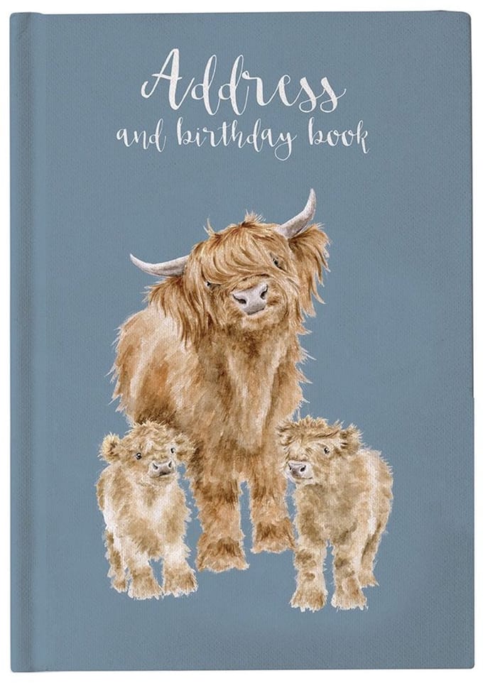 Adresboek - Highland Cow - Wrendale Designs
