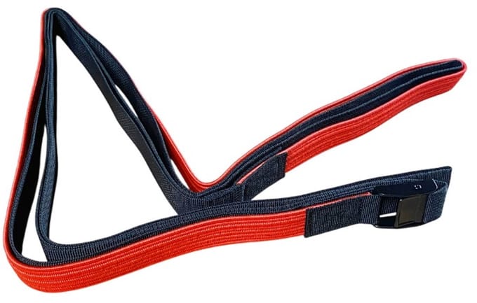 Elastische logistieke spanband – 22 mm – 4,5 m – Rood