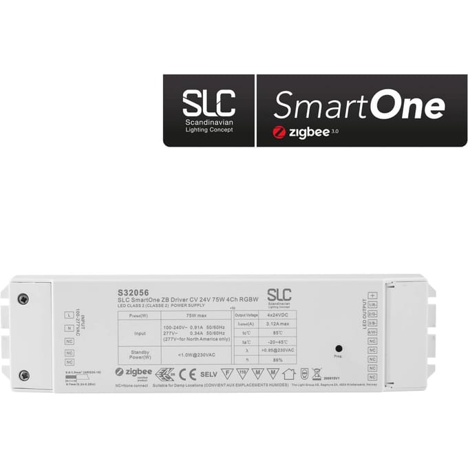 The Light Group SLC SmartOne voeding ZigBee CV 24V 75W PWM RGBW