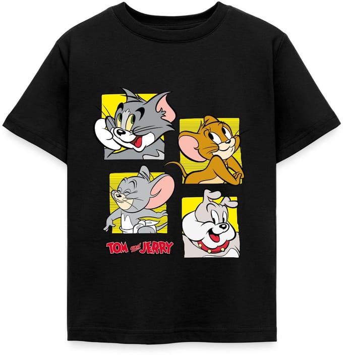 Tom En Jerry Vier Vrienden T-Shirt Kinderen