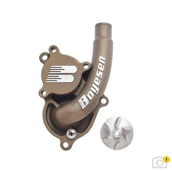 Hogedebiet waterpomp deksel voor motor met turbine Boyesen SuperCooler