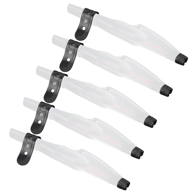 5 stuks plastic telescopische hengeltopbeschermers voor het vissen op zee 4# white