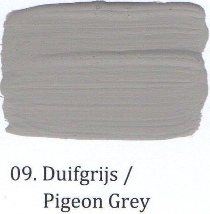 Krijtverf 2,5 ltr 09- Duifgrijs