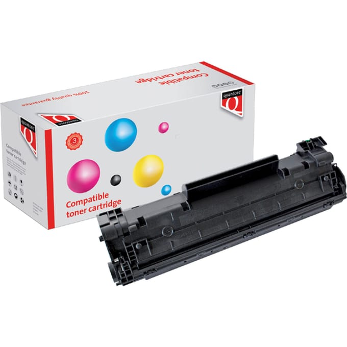 Tonercartridge Quantore alternatief tbv HP CB436A 36A zwart