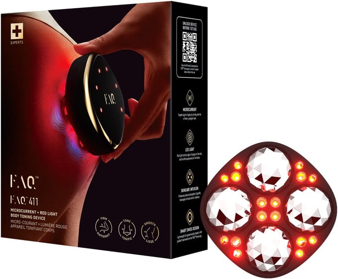 FAQ Swiss Lichaam FAQ™ 411 Microcurrent Red LED Body Toning Device Massageborstels Unisex
