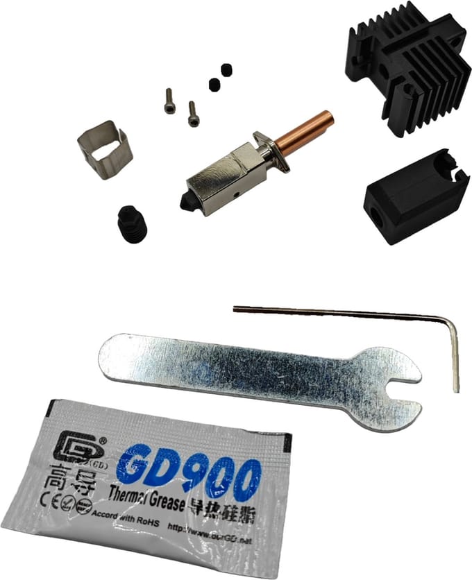 Bambu Lab gehard stalen nozzle 0.4mm extruder kit Hot End Hardened Steel Nozzle 0.4mm for Bambu Lab X1 and P1P