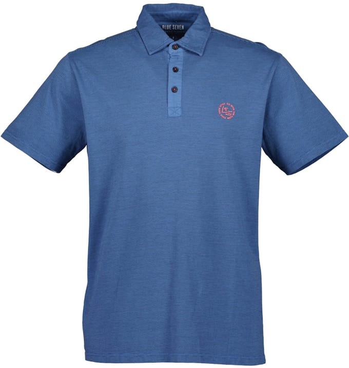 Blue Seven - Polo 321185 kobalt uni KM Blue Seven - maat L