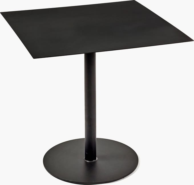 Serax Bea Mombaers bistrotafel 02 vierkant in metaal 78x78x74cm zwart