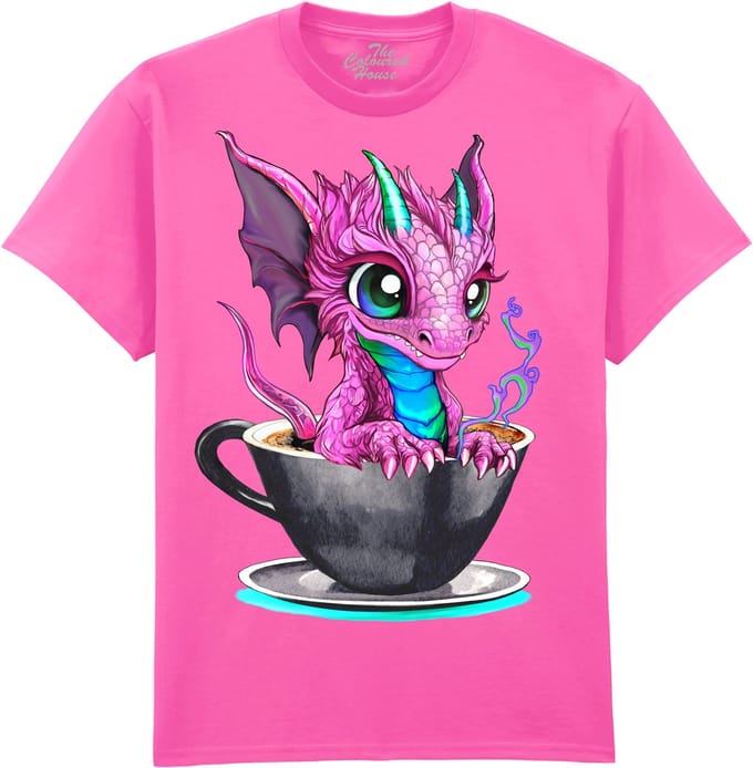 Draak Black Coffee Dragon The Coloured House T-shirt M