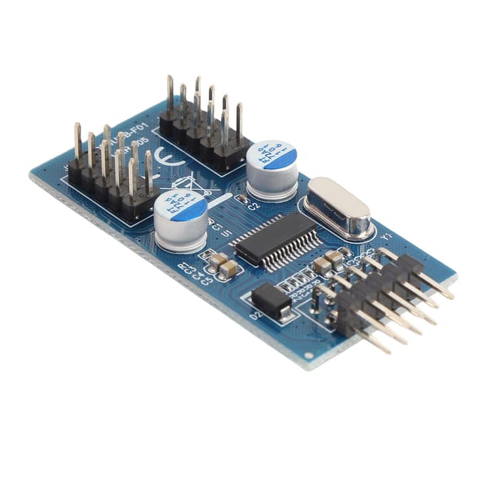 Carte mère USB 2.0 9 broches vers Hub Splitter 2 ports Câble adaptateur interne USB 9 broches de 11,8 pouces pour CPU