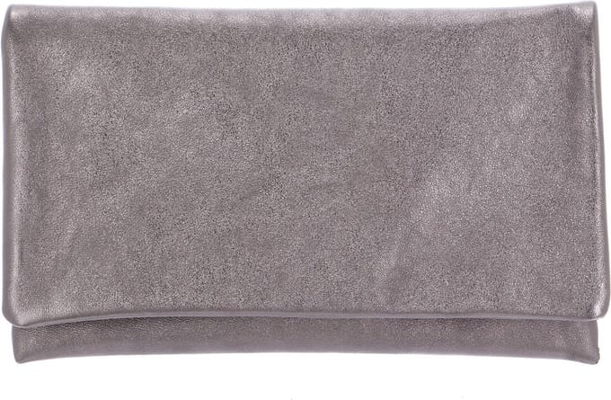 abro Leren Koppeling Avondtas Leather Mimosa Clutch Bag Tope Roségoudkleurig
