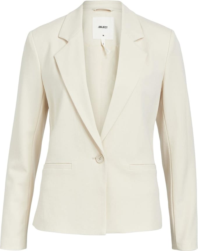 Object Blazer Objlisa L/s Button Blazer Noos 23043420 Sandshell Dames Maat - W34