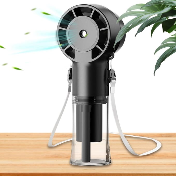 Ventilator - Fan - Handventilator - Handheld Persoonlijke Meneer - Handheld Fan - Oplaadbare Mistventilator - 1200 mAh Draagbare Luchtkoeler - Herbruikbare Handheld Ventilator voor Thuis, Studio, School