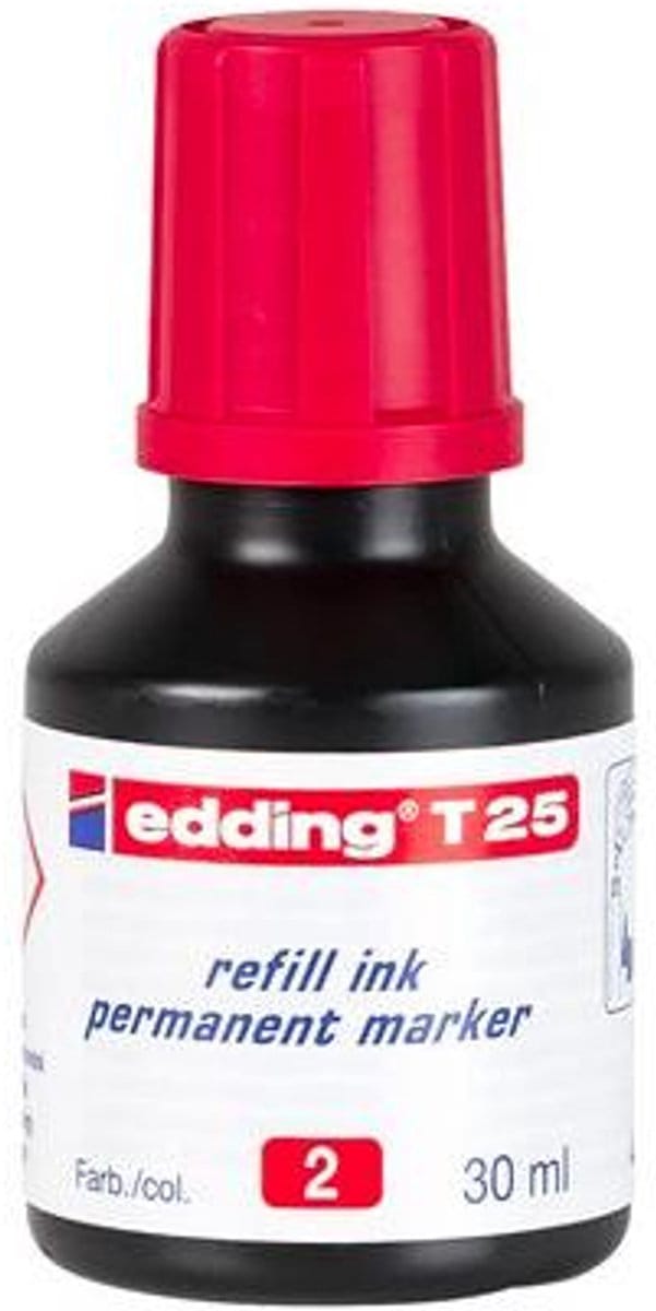 Edding T25 markernavulling Rood 30 ml 1 stuk(s)