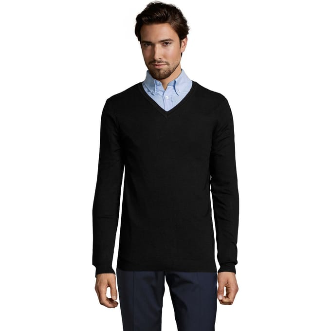 SOLS Heren Glory Sweater Top (Zwart)