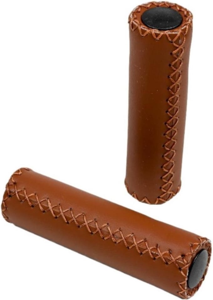 Benson Fietshandvatten - kunstleer/schuimrubber - cognac bruin - 125 x 22,2 mm - universeel