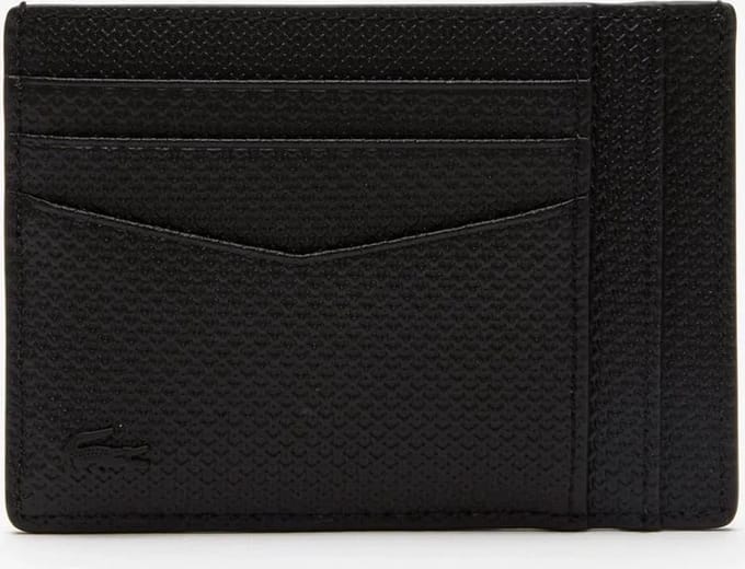 Lacoste - Chantaco Kalfsleren heren CC-houder - zwart