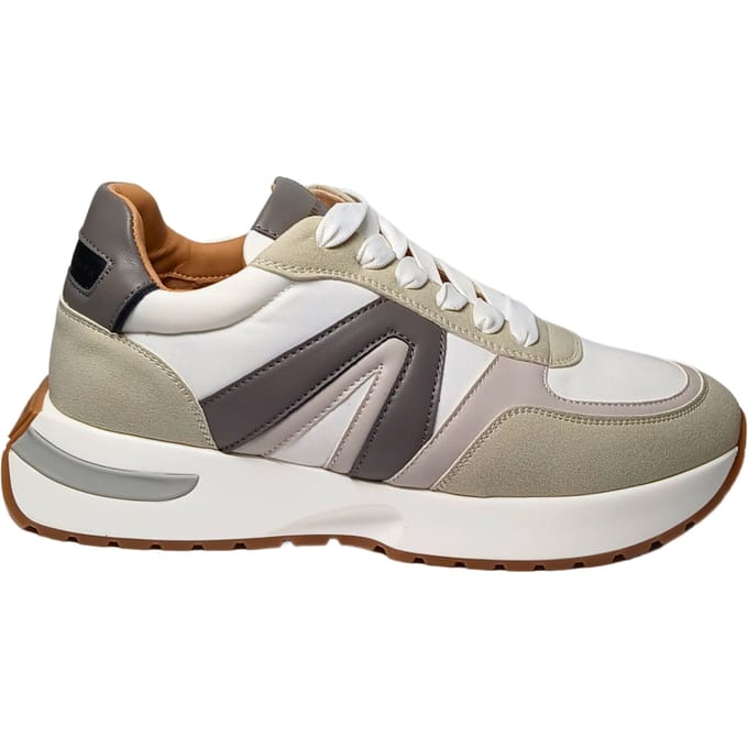 Mannenschoenen Alexander Smith Hyde Man-White Sand Grey