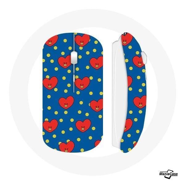 Draadloze muis BTS Bangtan Boys BT21 TATA de V Blauwe achtergrond