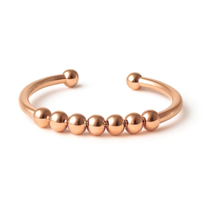 Anxiety Ring - Stress Ring - Fidget Ring - Anxiety Ring For Finger - Draaibare Ring Dames - Spinning Ring - Spinner Ring - (RVS) Rosé Goud