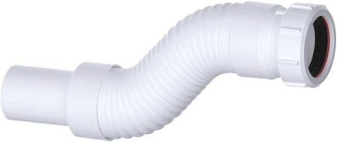 Compacte Flexibele Afvalpijp Connector voor 40mm Afvoer - Verstelbare Douche- en Gootsteenafvoerpijp