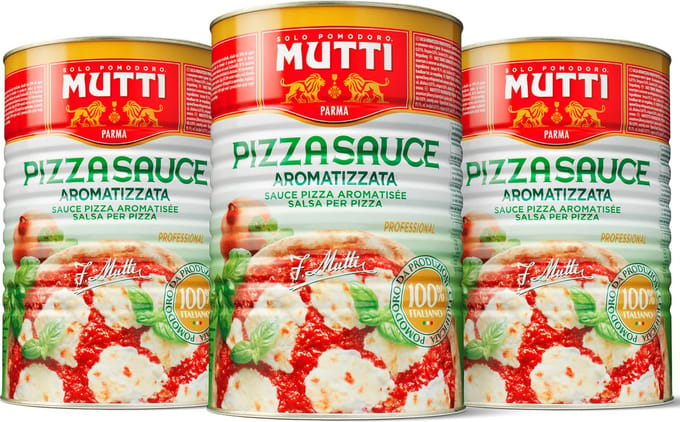 Mutti Pizzasaus Aromatizzata - 3 x 4,1 kg