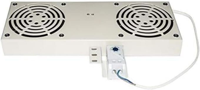 Ventilatiemodule met Thermostaat voor Behuizingen - Grijs