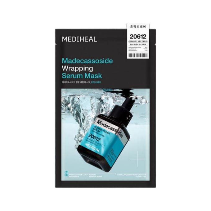 MEDIHEAL Wrapping Serum Masker 10 Stuks (6 soorten) Madecassoside black