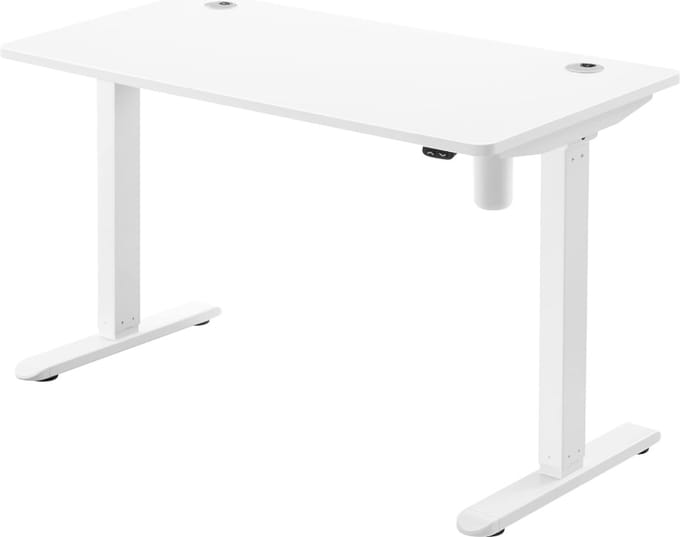 MIRA Home - Elektrisch Bureau - Laptoptafel - Laptop - Tafel - Bureau - Wit - 120x60x114
