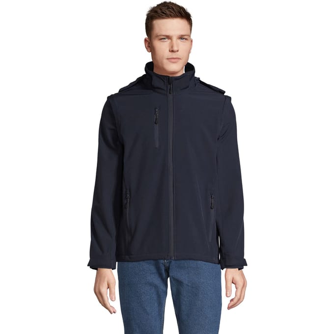 SOLS Unisex volwassen Falcon 3 in 1 Soft Shell Jas (Afgrond blauw)