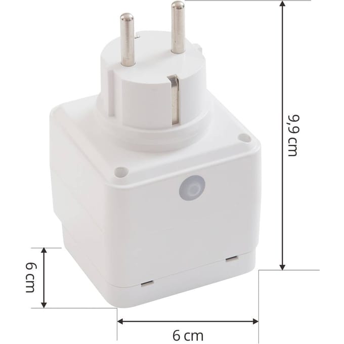 LUUMR Slimme Stekker Lykka, EU, WiFi, Tuya, binnen, buiten, wit
