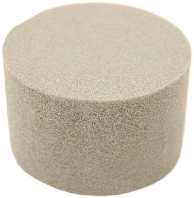 HBX Steekschuim/oase - droog - Rond - grijs - D14 x H7 cm - voor bloemen - bloemstukken