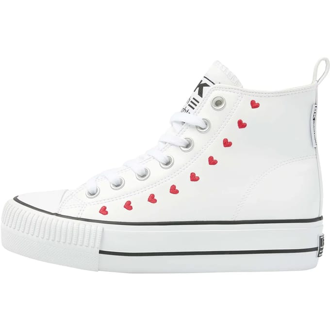 British Knights - Kaya Mid Dames Sneakers Hoog - Maat 37 - Wit - Vrouwen Schoenen
