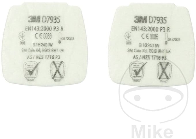 3M Secure Click Partikel-Einlegefilter D7935 P3 R Partikelfilter 4 stuk(s)