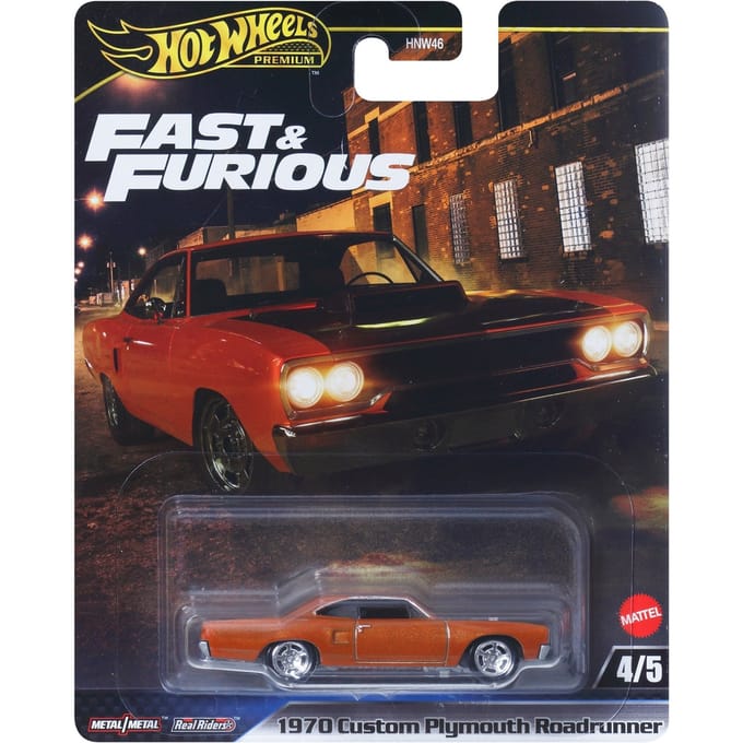 Hot Wheels Premium Fast & Furious Mix 3 70 Plymouth Roadrunner