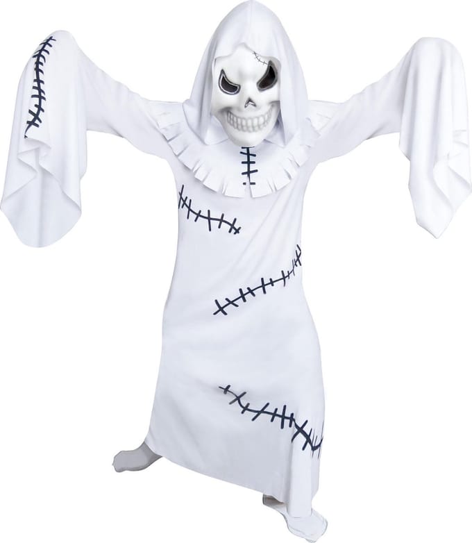 Amscan Verkleedpak Ghastly Ghoul Junior Polyester Wit 4-6 Jaar